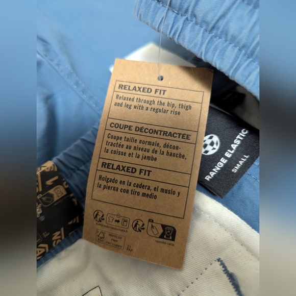 Vans Relaxed Elastic Shorts in Copen Blue SIZE S NWT - Picture 8 of 12